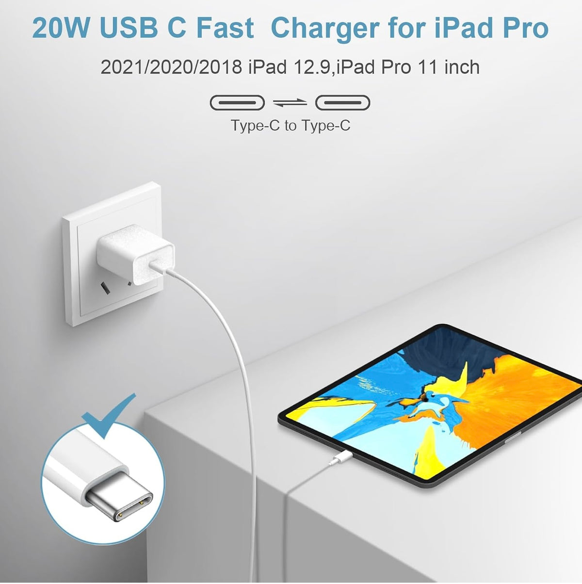 iPhone 17 16 15 Charger Fast Charging Type C Chargers USB C Charger Block